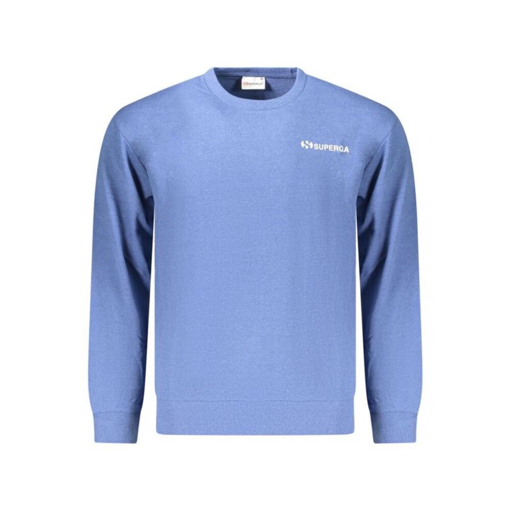 Superga Azzurro Cotton Men Men's Sweatshirt